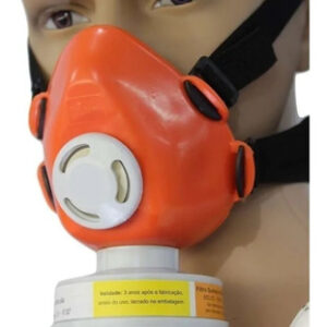 Respirador 1/4 Facial Plastcor Com 1 Filtro Incluso VO
