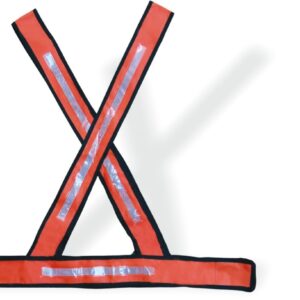 Colete X (Laranja/Branco) Refletido G