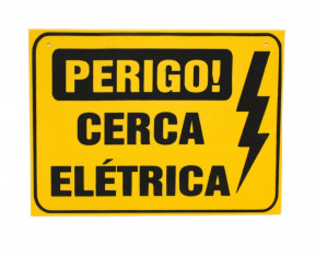 Placa Aviso Cerca Elétrica